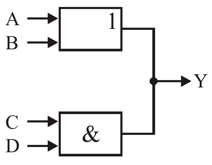 Схема с монтажным соединением